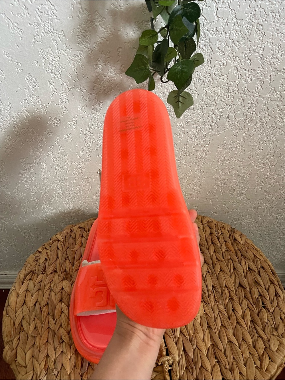 Orange Jelly Slide Sandals - Tory Burch - Picture 8 of 12